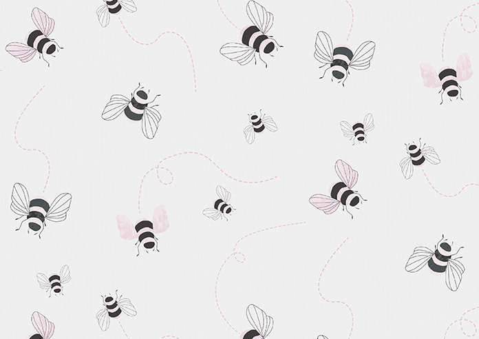 Bumble Bees, Spring - Twist&Fit Roller Blind - Image 6